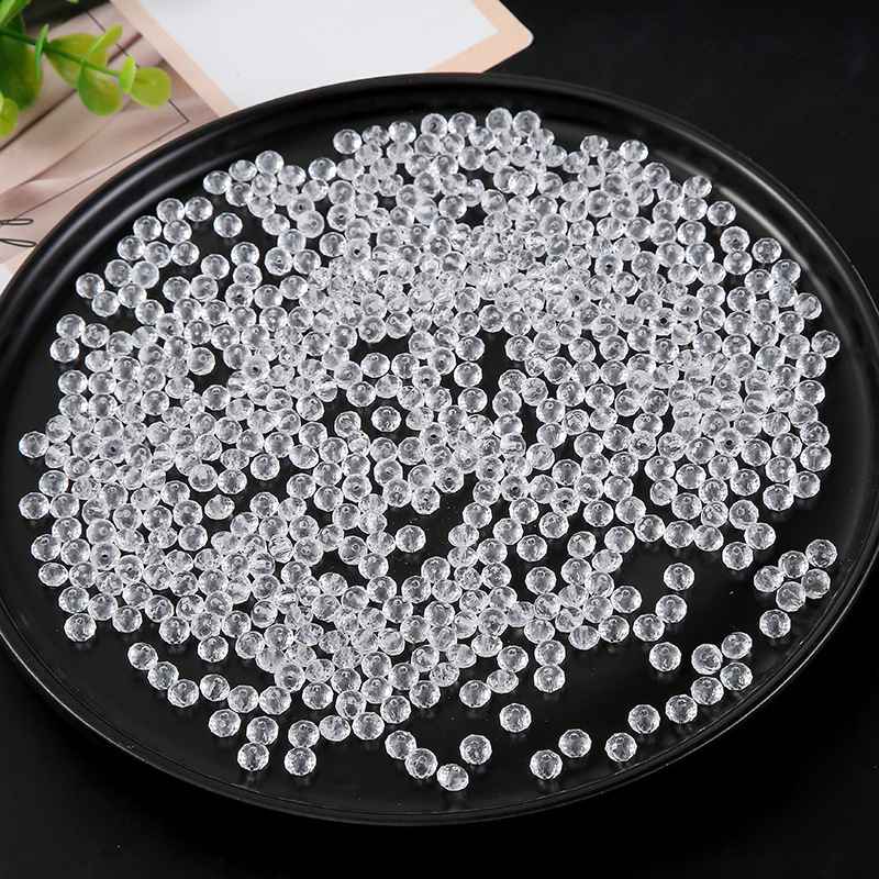 Spot wholesale transparent acrylic loose bead accessories DIY handmade crystal beaded bead curtain material package