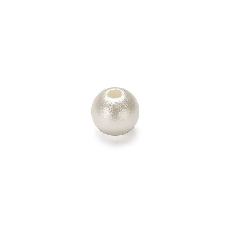 Wholesale white ABS imitation pearl perforated pearl loose beads diy necklace pendant bracelet accessories accessories