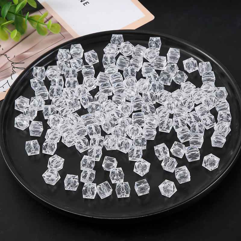 Spot wholesale transparent acrylic loose bead accessories DIY handmade crystal beaded bead curtain material package