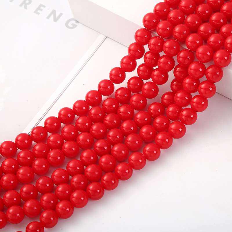 Wholesale multi - style ABS imitation pearl perforated pearl loose bead diy necklace pendant bracelet accessories