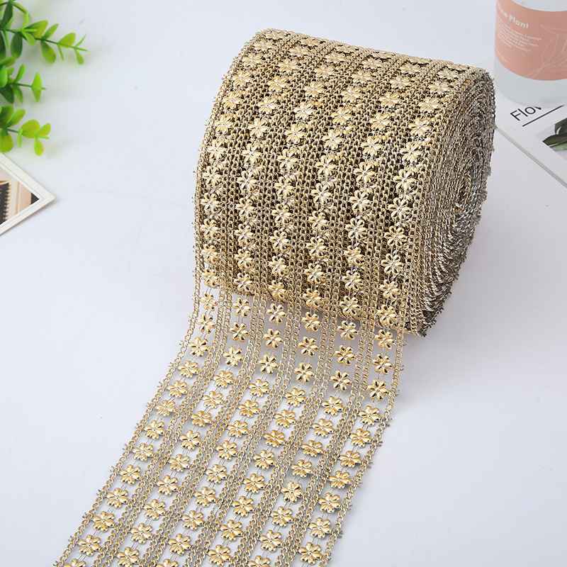 New plastic wire drill 6/5/4/3 row electroplated row drill strip hollow mesh drill accessories decoration accessories