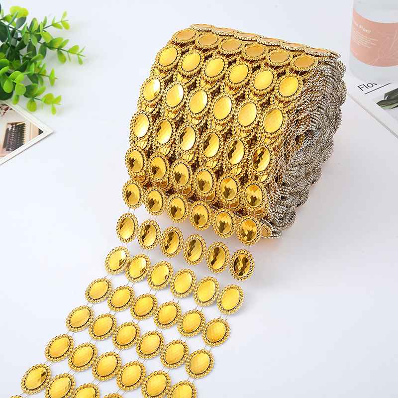 New plastic wire drill 6/5/4/3 row electroplated row drill strip hollow mesh drill accessories decoration accessories