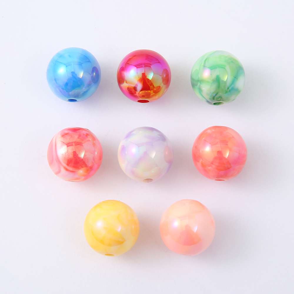 New Alpine double dispersion beads 16mm acrylic beads diy beaded material mobile phone bracelet accessories