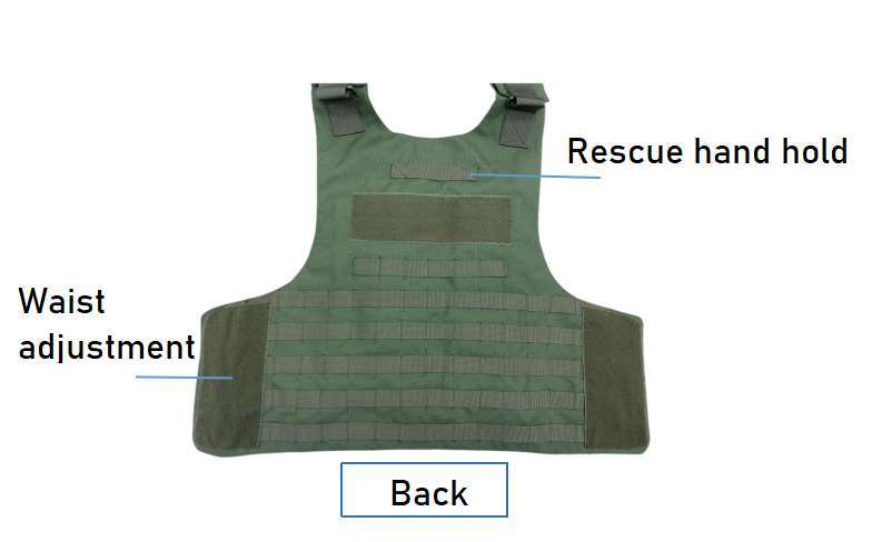Multifunctional tactical protective vest green