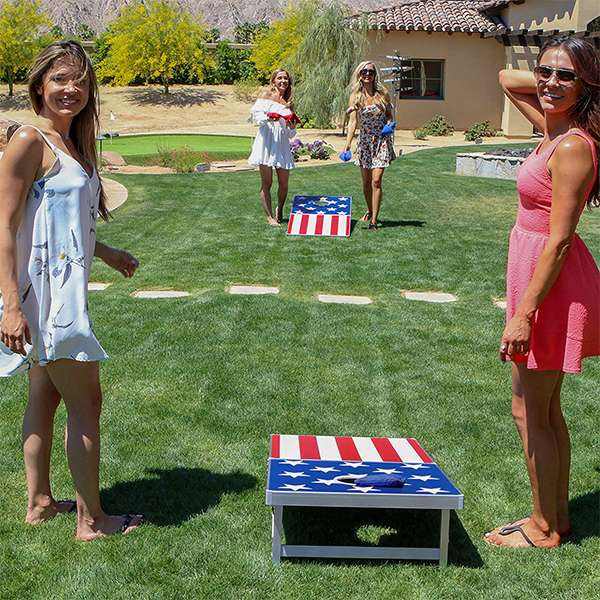 Fabo Wood Bean Bag Toss Game Set Customizaation-Great for all ages