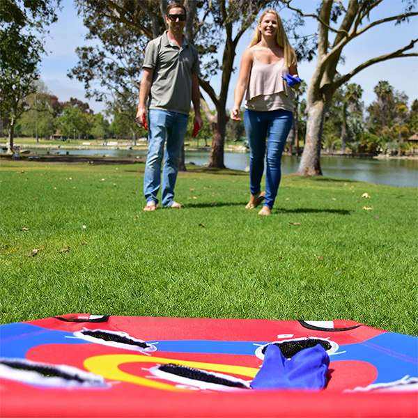 Fabo Collapsible Portable Corn Hole Boards with 8 Cornhole Bean Bags (3 x 2-feet)