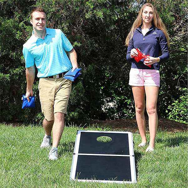 Fabo Foldable Cornhole Game Set wood board-includes 2 boards, 8 bean bags,traval case Customization