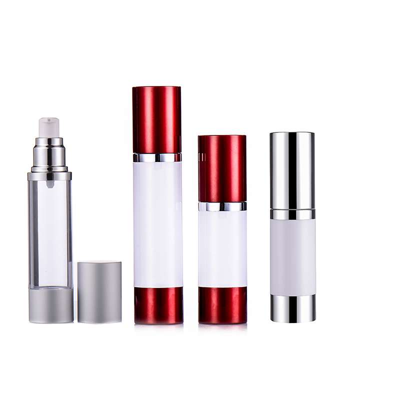Wholesale 15ml 30ml Acrylic Packaging Bottles for Serum Essence 100ml 50ml Silver Clear Airless Lotion Pump Bottle