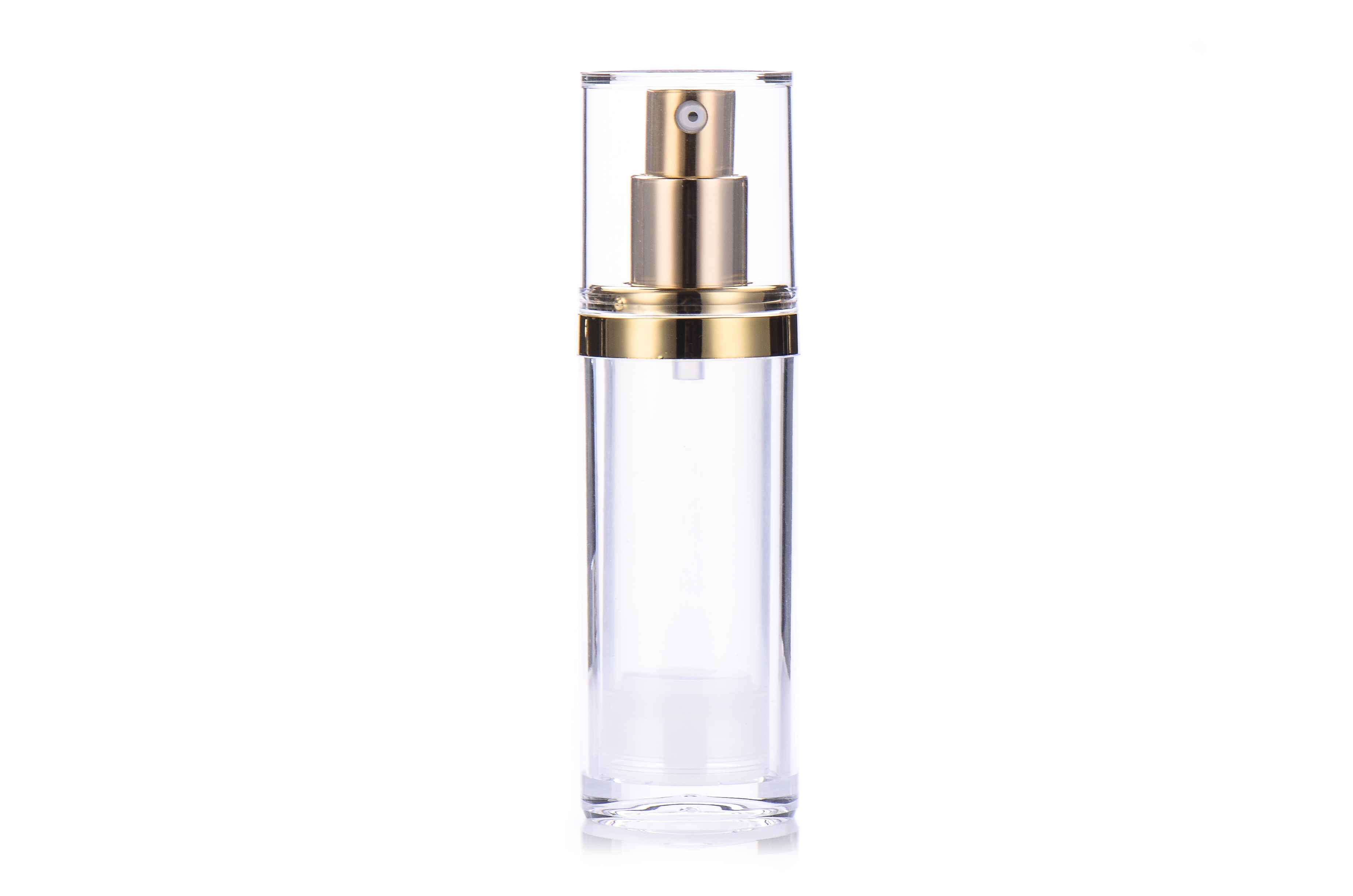 Custom 15ml 50ml Eye Cream Packaging Container Acrylic Plastic Bottle Airless Pump Bottle for Essence Lotion