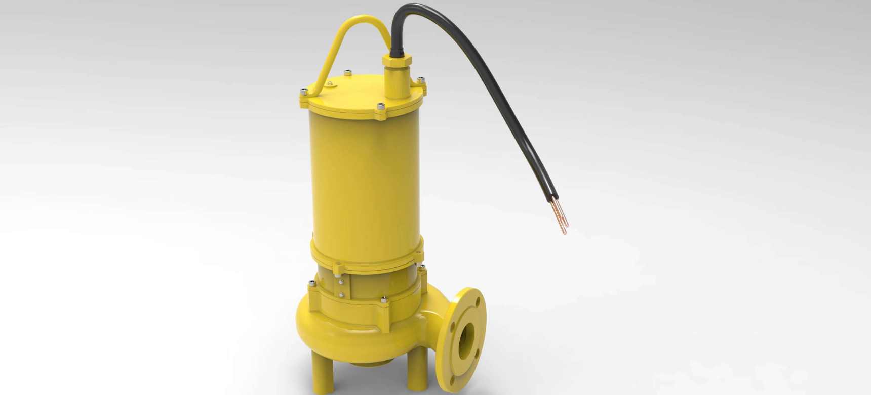 Cast iron submersible sewage pump